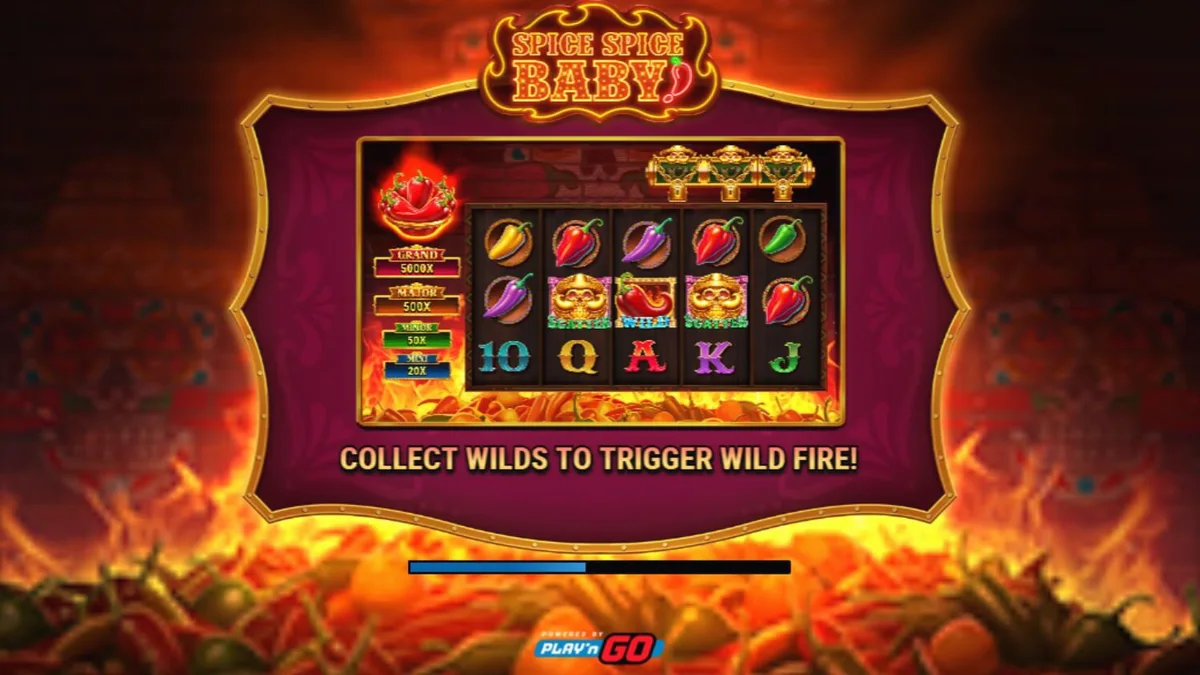 Tampilan visual slot Spice Spice Baby dengan tema cabai Meksiko yang cerah